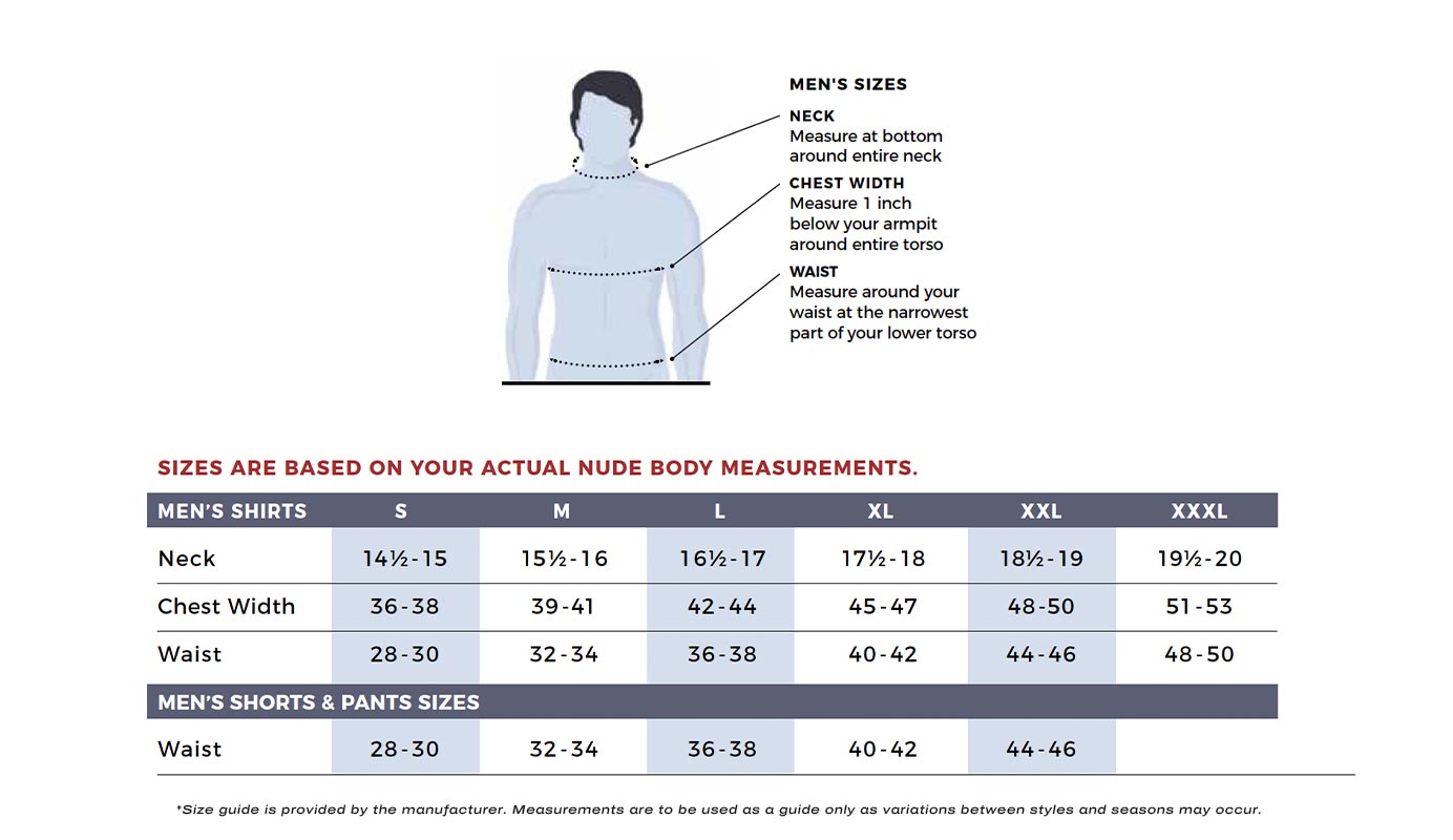 original penguin-vests-mens size chart